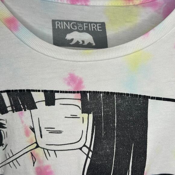 Ring of Fire Anime Graphic Tie-Dye T-Shirt – 2XL - Picture 1 of 5